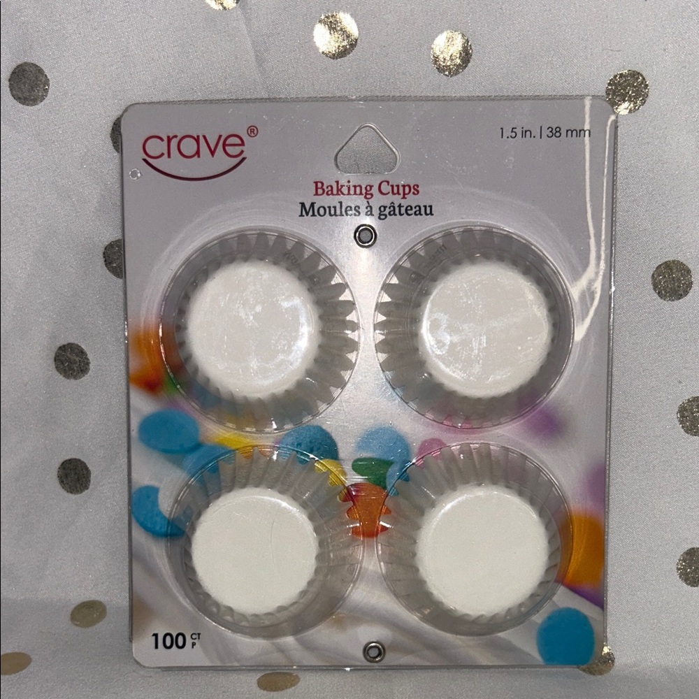 💜Crave White Baking Cups - 100 Pack 💜